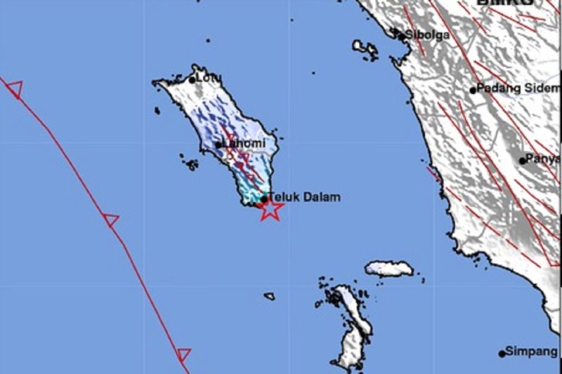 Aktivitas Sesar Besar Sumatera picu gempa di Nias Selatan Sabtu pagi