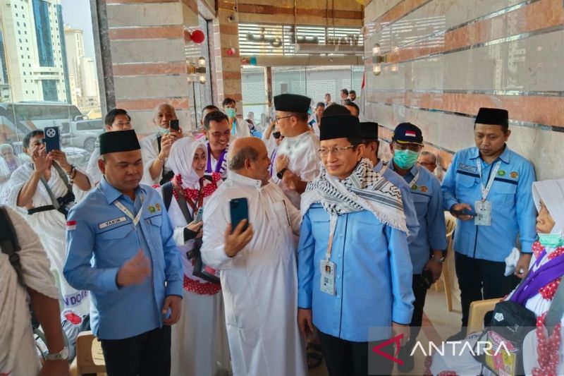 Menag tinjau pemberangkatan jamaah haji Indonesia ke Arafah