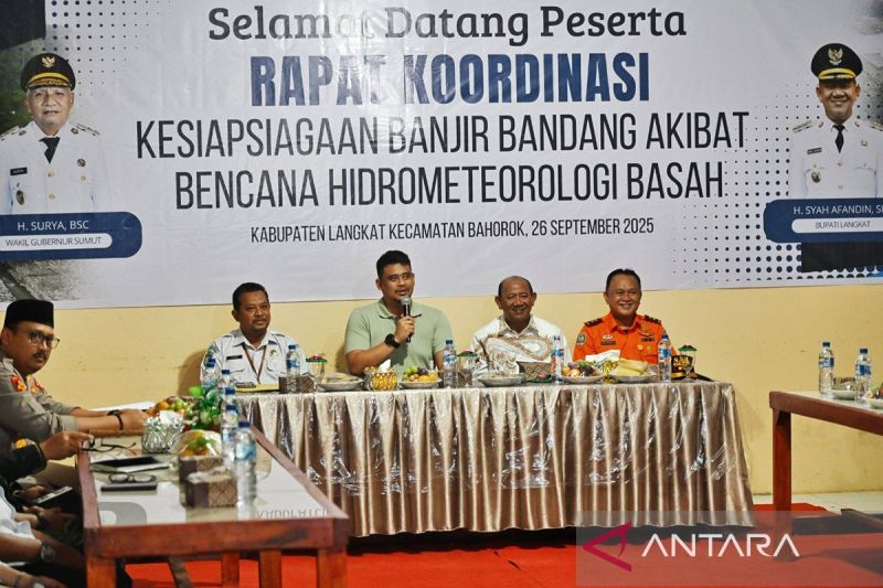 Gubernur Bobby instruksikan mitigasi dini banjir bandang di Bahorok