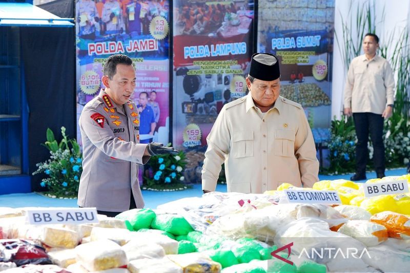 Polri tangani 49.306 kasus narkoba selama 1 tahun pemerintahan Prabowo