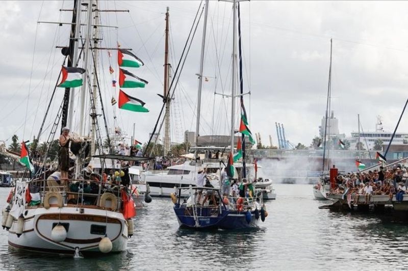 11 kapal tambahan berlayar ke Gaza untuk tembus blokade Israel