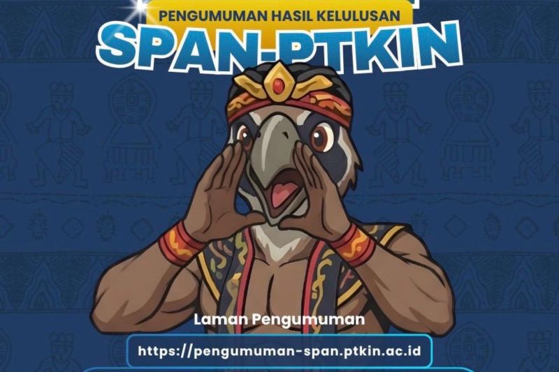 Hasil SPAN-PTKIN 2026 diumumkan hari ini pukul 15.00 WIB