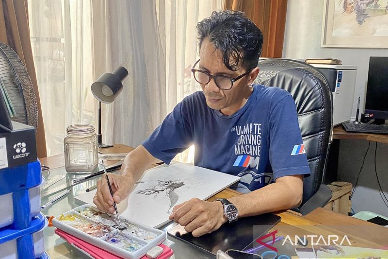 Apriyadi, komikus Bantul yang jadi ilustrator resmi komik 'Storm'"