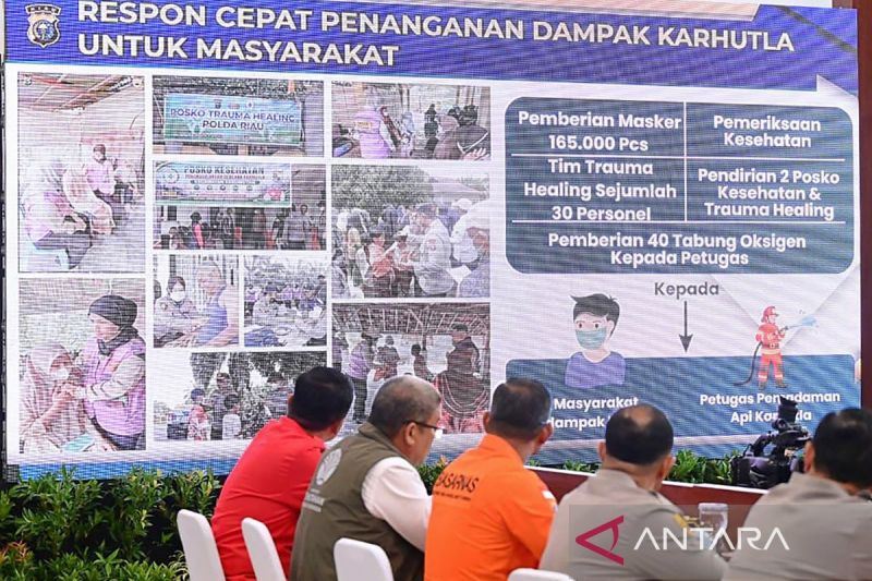 Prabowo apresiasi gotong royong seluruh pihak tangani karhutla di Riau